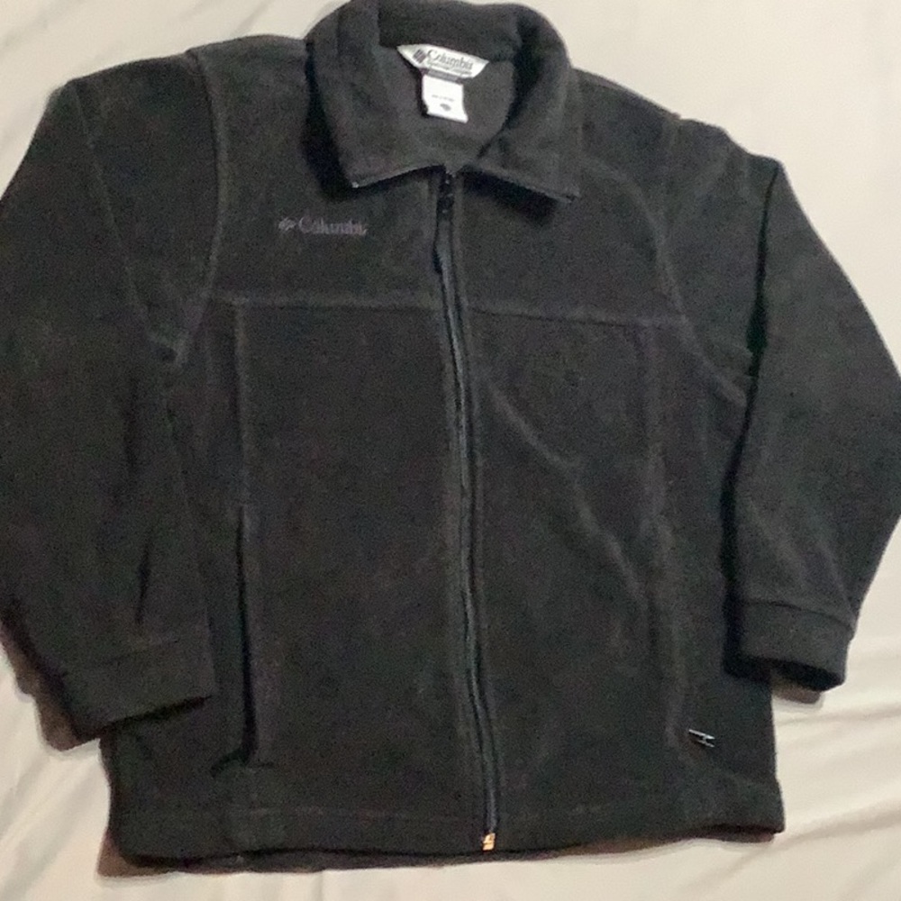 💥 Columbia black fleece jacket 10/12 youth